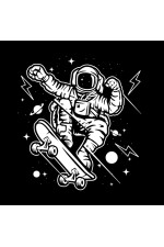 Толстовка, свитшот, футболка Астронавт - скейтер