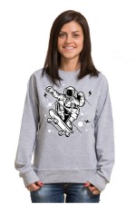 Толстовка, свитшот, футболка Астронавт - скейтер