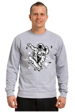 Толстовка, свитшот, футболка Астронавт - скейтер