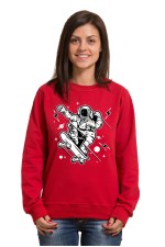 Толстовка, свитшот, футболка Астронавт - скейтер