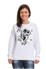 Толстовка, свитшот, футболка Астронавт - скейтер