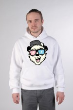  Худи с принтом Медведь в очках, свитшот с принтом Медведь в очках, футболка с принтом Медведь в очках