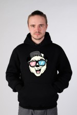 Худи с принтом Медведь в очках, свитшот с принтом Медведь в очках, футболка с принтом Медведь в очках