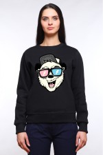  Худи с принтом Медведь в очках, свитшот с принтом Медведь в очках, футболка с принтом Медведь в очках