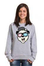  Худи с принтом Медведь в очках, свитшот с принтом Медведь в очках, футболка с принтом Медведь в очках