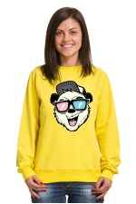  Худи с принтом Медведь в очках, свитшот с принтом Медведь в очках, футболка с принтом Медведь в очках