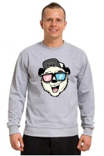  Худи с принтом Медведь в очках, свитшот с принтом Медведь в очках, футболка с принтом Медведь в очках