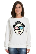  Худи с принтом Медведь в очках, свитшот с принтом Медведь в очках, футболка с принтом Медведь в очках