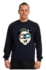  Худи с принтом Медведь в очках, свитшот с принтом Медведь в очках, футболка с принтом Медведь в очках