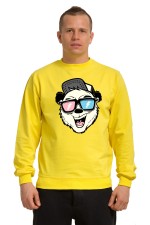  Худи с принтом Медведь в очках, свитшот с принтом Медведь в очках, футболка с принтом Медведь в очках