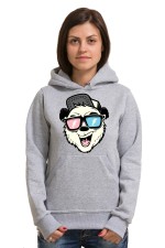  Худи с принтом Медведь в очках, свитшот с принтом Медведь в очках, футболка с принтом Медведь в очках