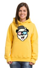  Худи с принтом Медведь в очках, свитшот с принтом Медведь в очках, футболка с принтом Медведь в очках