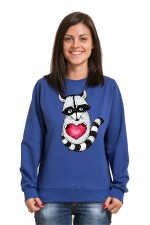  Худи с принтом  Енот с сердцем, свитшот с принтом Енот с сердцем, футболка с принтом Енот с сердцем