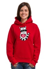  Худи с принтом  Енот с сердцем, свитшот с принтом Енот с сердцем, футболка с принтом Енот с сердцем