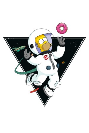 Толстовка Гомер в Космосе, свитшот Гомер в Космосе, футболка Гомер в Космосе