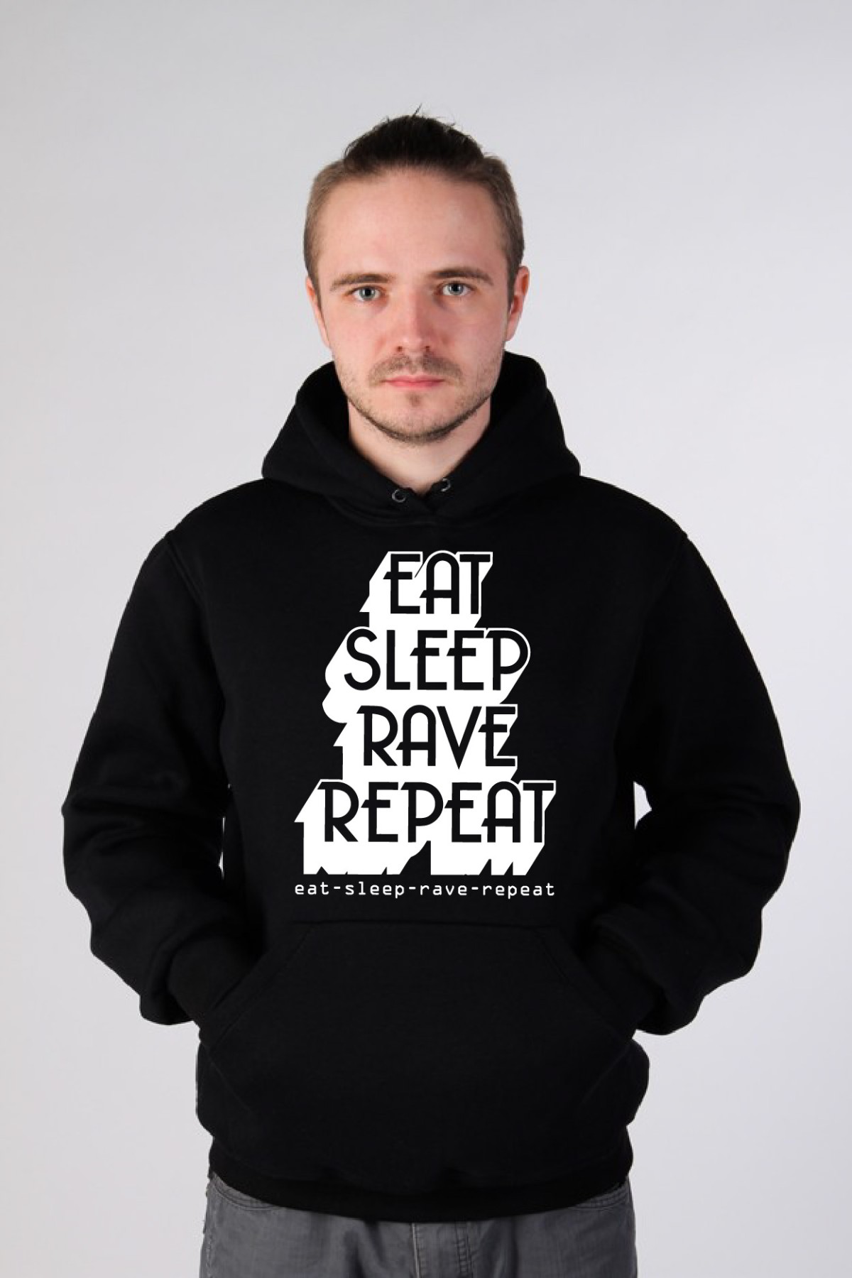 Худи, свитшот, футболка Eat Sleep Rave repeat — фото 24