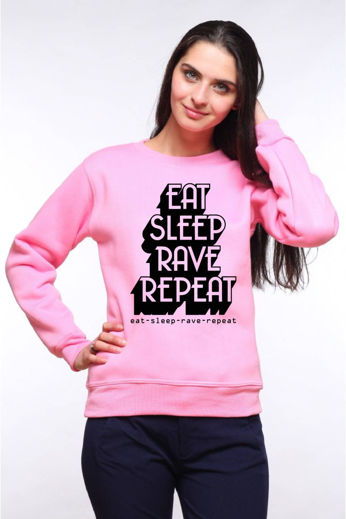Худи, свитшот, футболка Eat Sleep Rave repeat — фото 32