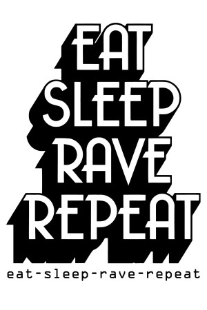 Худи, свитшот, футболка Eat Sleep Rave repeat