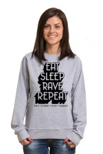 Худи, свитшот, футболка Eat Sleep Rave repeat