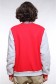 Бомбер красный мужской (унисекс) с серым рукавом   Магазин Толстовок Колледж куртки мужские на кнопках классические
