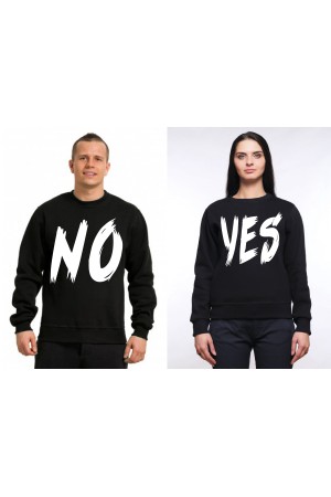Свитшоты для двоих Yes - No