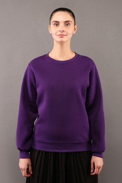 Тонкий женский фиолетовый свитшот летний 240гр/м2
