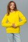  Yellow Lemon Sweatshirt Woman XS-38-40-Woman-(Женский)    Женский лимонно желтый свитшот с начесом утепленный 