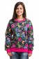  Flower print sweatshirt woman XS-38-40-Woman-(Женский)    Женский свитшот с цветочным принтом 320гр/м 