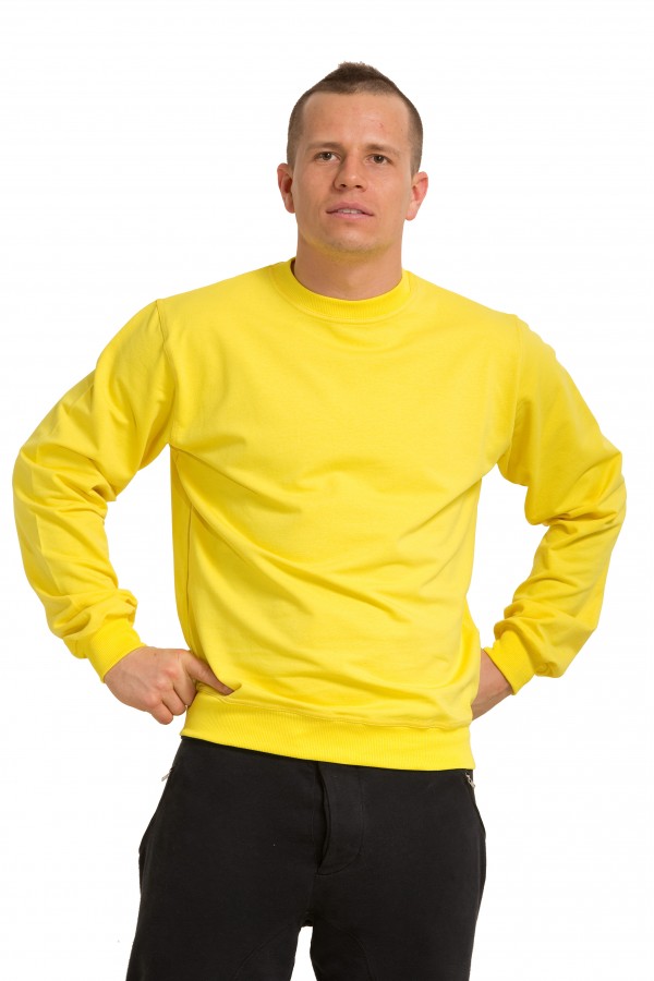 летний легкий свитшот желтый мужской