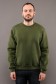  Khaki sweatshirt Man Winter 5XL-60-Unisex-(Мужской)    Мужской свитшот цвета хаки утепленный с начесом 