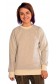  Sand color sweatshirt reglan 320 XS-38-40-Woman-(Женский)    Женский песочный бежевый свитшот с рукавом реглан петельный (демисезон) 