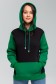  Black-Green Hoodie Teenager 3XL-50-52-Woman-(Женский)    Black-Green Hoodie  - Черно-зеленое худи оверсайз  