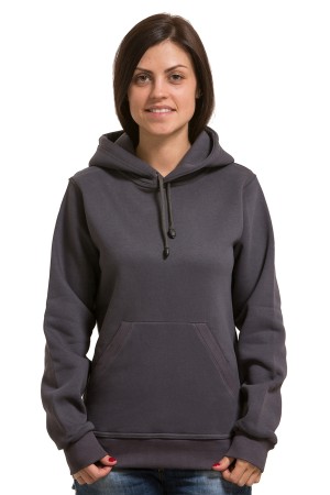 Oxford gray Color Hoodie Woman Classic Женская стальная толстовка худи классическая 320гр/м.кв