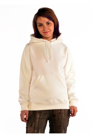 Женская молочная толстовка худи классическая 320гр/м.кв(экрю)