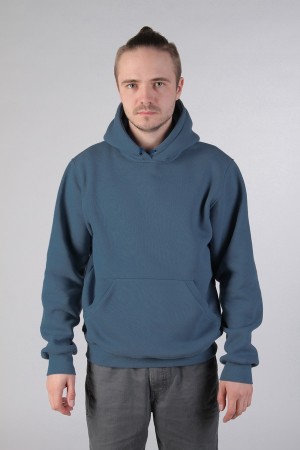 Indigo Hoodie Man Classic Мужская толстовка индиго худи классическая 320гр/м.кв (серо-голубой)