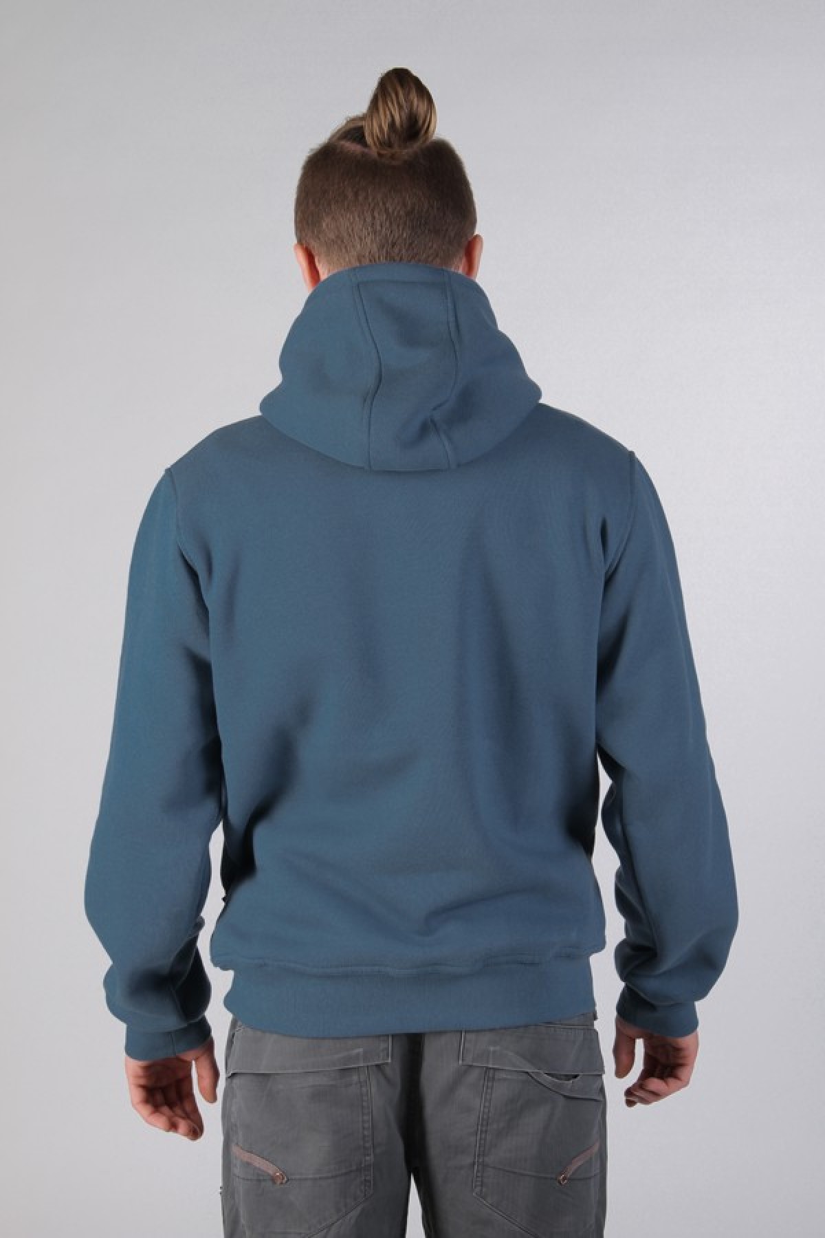 Indigo Hoodie Man Classic Мужская толстовка индиго худи классическая 320гр/м.кв (серо-голубой) — фото 3