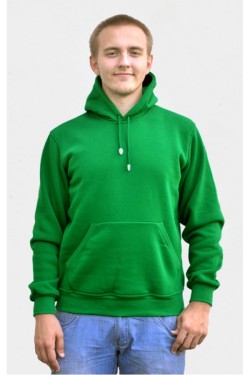 Green Hoodie Man Classic Мужская зеленая толстовка худи классическая 320гр/м.кв