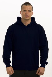 Мужская темно-синяя толстовка тонкая с начесом промо