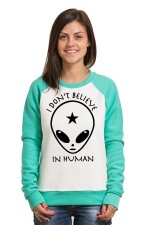 Свитшот с принтом Alien, футболка с принтом Alien, Худи с принтом Alien