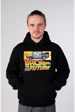  Толстовка, свитшот, футболка  с принтом Back to the Future (Назад в будущее)