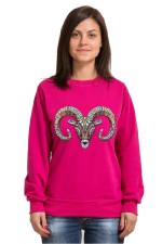 Толстовка, свитшот, футболка с принтом Баран в этническом стиле