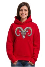 Толстовка, свитшот, футболка с принтом Баран в этническом стиле