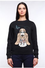 Толстовка с Собакой Бассет 2.0, свитшот с Собакой Бассет 2.0, футболка с Собакой Бассет 2.0