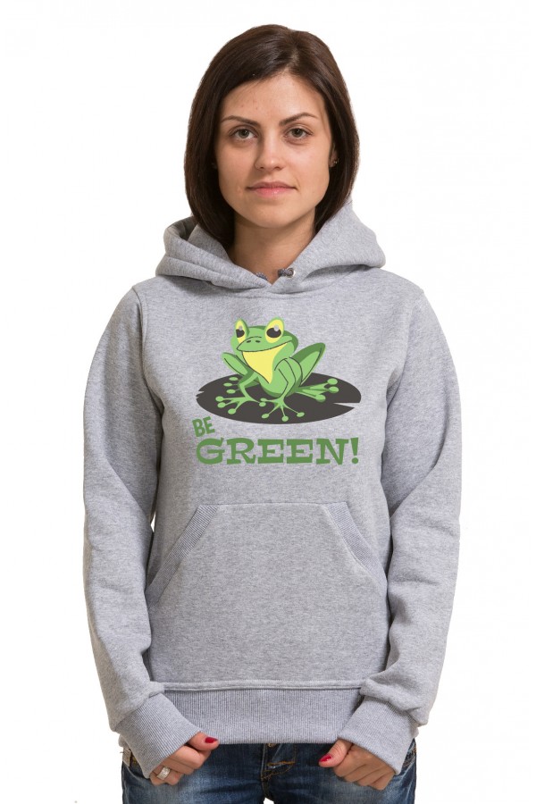  Толстовка Be green, свитшот Be green, футболка Be green (с лягушкой)