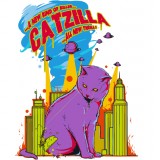  Толстовка, свитшот или футболка с принтом Catzilla