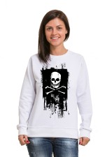 Толстовка, свитшот, футболка Череп с костями