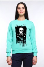 Толстовка, свитшот, футболка Череп с костями