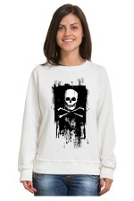 Толстовка, свитшот, футболка Череп с костями