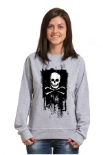 Толстовка, свитшот, футболка Череп с костями