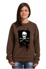 Толстовка, свитшот, футболка Череп с костями